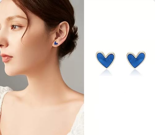 Small Heart Stud Earrings, Hypoallergenic Cute Heart Earrings Stud for Women Jewelry Gift3
