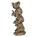 Design Toscano NG33769 Hear-No, See-No, Speak-No Evil Stacked Elephants Collectible Statue, Single,Medium