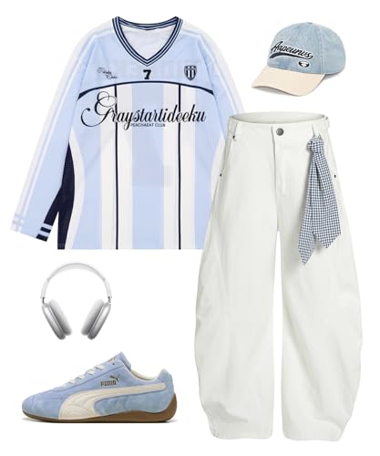 Unisex Wide Leg Barrel Jeans with Vintage Plaid Belt High Waisted Loose Fit Cotton Blend Denim Pants4