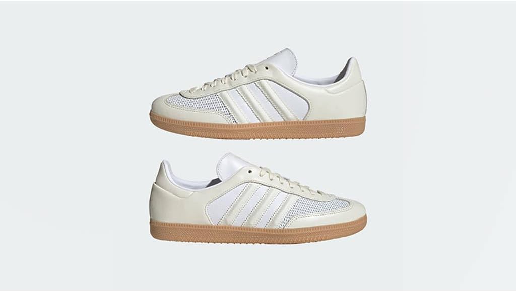 adidas Samba OG Women's Shoes, Cloud White/Off White/Gum, Size 9