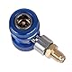 R134A Schnellwechsler, 1/4 Zoll AC R134A Stecker Adapter, High Low Adapter Connector Auto Zubehör Hoch Niedrig Einstellbarer Schnellkuppler Air Condition für Kältemittelspender