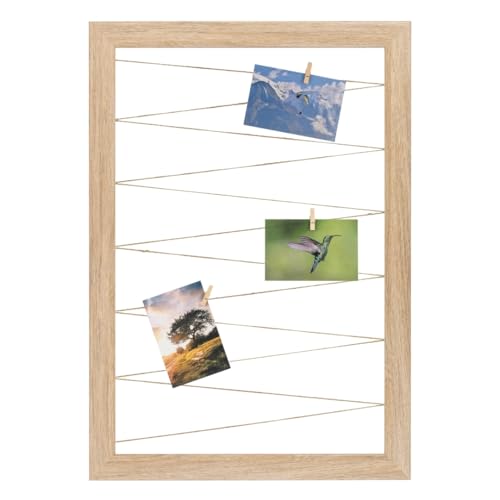 CLAMARO 'Neo Collage Line' Fotohalter 40x60 cm | Eiche Natur | Hochformat...