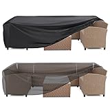Hiaksedt Patio Furniture Covers Outdoor Furniture Cover Waterproof Heavy Duty 420D Oxford Patio...