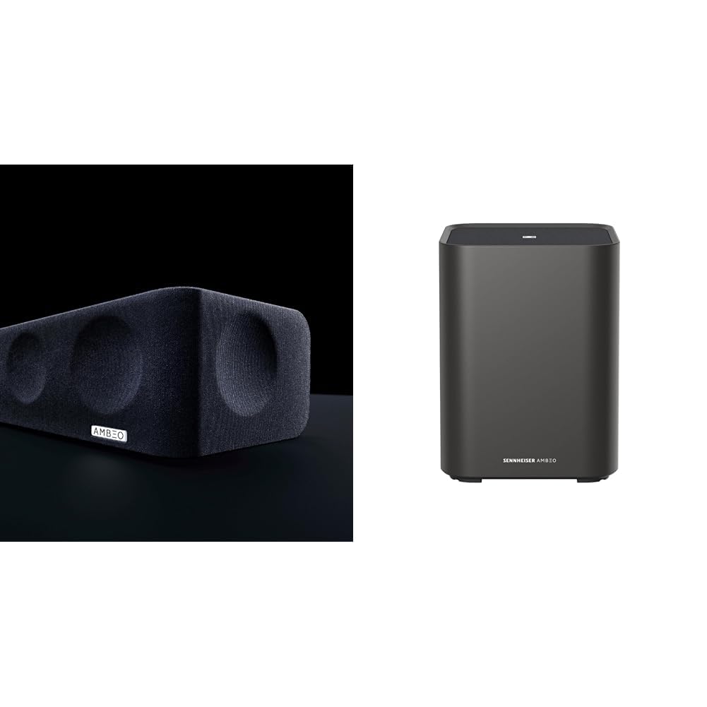 Sennheiser AMBEO Soundbar Max 500 Watts Sound Bar for TV with Built in  Subwoofer (13 Speakers) 5, Black