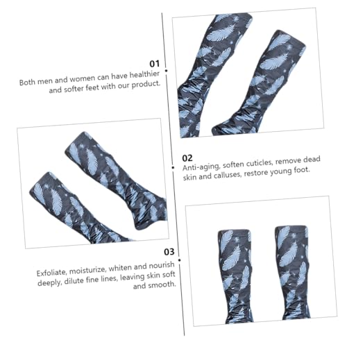 MERRYHAPY 1 Par Máscara De Pé Máscara De Calcanhar Rachado Máscara De Peeling Pés Máscaras Nutritiva