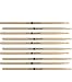 ProMark American Hickory 7A Natural Drum Sticks, Oval Wood Tip (5 Pack)