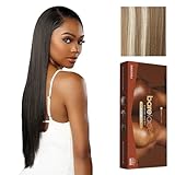 Sensationnel Bare Lace Fulllace Wig - Unit 1 Human Hair Blend All Lacefrontal Glueless Synthetic 180 Degree Preplucked Hairline (BALAYAGELIGHTASHBLONDE)