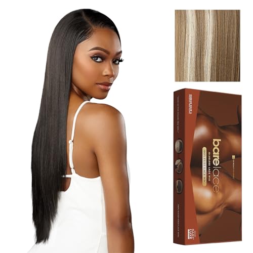 Sensationnel Bare Lace Fulllace Wig - Unit 1 Human Hair Blend All Lacefrontal Glueless Synthetic 180 Degree Preplucked Hairline (BALAYAGELIGHTASHBLONDE)