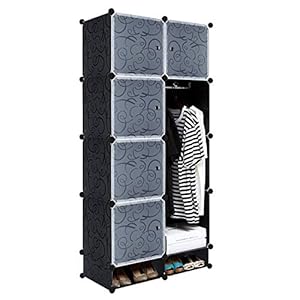 NAIZY Kleiderschrank Regalsystem mit 8 Würfeln