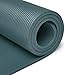 Amazon Basics Extra Thick Exercise Yoga Gym Floor Mat with Carrying Strap, Cyan, 74 x 24 x .5 Inches