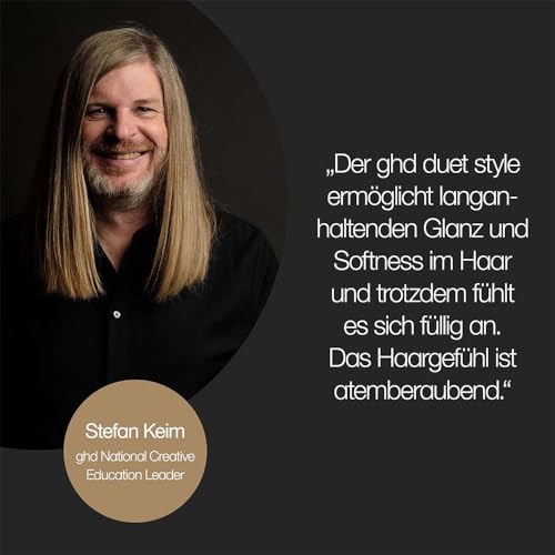 Foto von ghd duet hair style | 2-in-1 Glätteisen + Haartrockner, Hot Air Styler für die Verwandlung von nassem zu gestyltem Haar - Schwarz