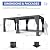 SUNSITT Outdoor Louvered Pergola 10' × 20' Aluminum Pergola with Adjustable Rainproof Roof & Hidden Drainage System, Patio pergola w/Waterproof Curtains and Nets for Deck Porch Garden, Drak Grey