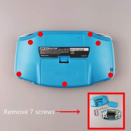 DAGIJIRD Kit de substituição de tela LCD com retroiluminação para Game Boy Advance, acessórios avanç