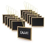 New Star 27914 Black Mini Chalkboards, 3 by 4-Inch, Set of 12