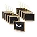 New Star 27914 Black Mini Chalkboards, 3 by 4-Inch, Set of 12