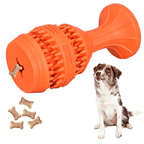 Juguete para Perro Interactivo-Estimula Inteligencia, Mordedor Perro Grande y Pequeño- Resistente Juguete, Kong Perro- Dispensador Comida Perros, Cepillo Dientes Perro-Ideal Limpieza Dental Perros Cover
