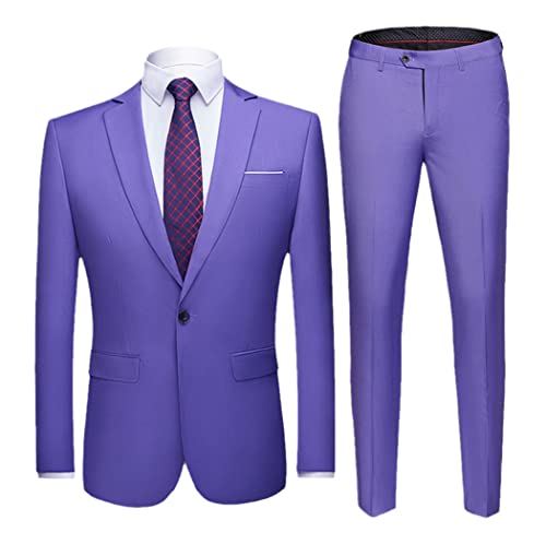 Ensemble costume 2 pièces homme pantalon classique robe de marié L