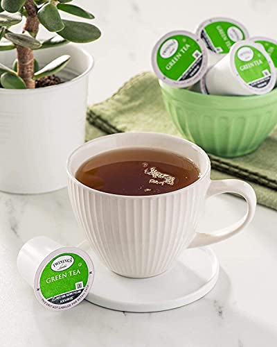 Image of Twinings Green Tea Single Serve Keurig K-Cups, Caffeinated, Smooth Flavor, Enticing Aroma, 24 Count (Pack of 2)