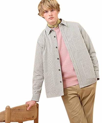 [ タケオキクチ ] カジュアルシャツ ◆ヒッコリー ストライプ シャツ ジャケット 07086064 メンズ オフホワイト(003) 02(M)