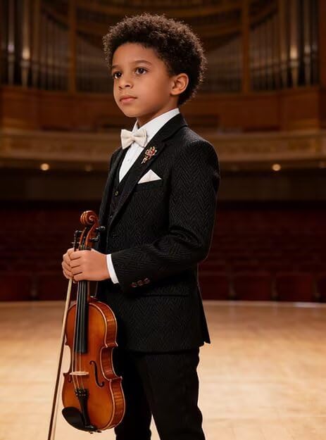 Retro Tweed Boys Suit 3 Piece Slim Fit Herringbone Jackets Set Wool Blend Suits Blazer Vest Pants Tux Wedding Outfit for Boy - Image 7