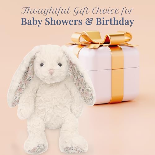 MON AMI Faith The French Bunny Plush Toy | 13-Inches Soft Stuffed Animal | Elegant Nursery Décor & Cozy Companion | Plush Gift for Easter, Baby Showers, Birthdays & Home Accents - Thumbnail 6