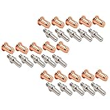 IPT 60 Torch Electrode Tip Kit for Everlast PowerPlasma 50S/60S PowerPro 205S/256S Plasma Cutter Consumables 30pcs