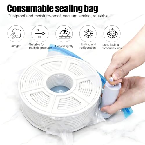 30 Stück Filament Vakuumbeutel, 3D-Druck Filament Aufbewahrung, 34 x 30 cm Feuchtigkeitsbeständige Aufbewahrungstasche, Wiederverwendbar Vakuumbeutel mit Pumpe und 6 Dichtungsclips