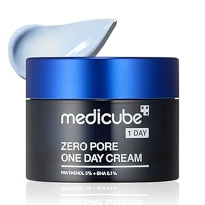 medicube Zero Pore One-Day Cream 1.69 fl.oz – Visibly Smaller Pores, Controls Excess Oil – Pore Refining Cream with Panthenol, Salicylic Acid, and Niacinamide – Korean Skincare