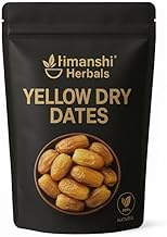 HIMANSHI HERBALS Yellow Dry Dates 1 kg| Peela Sukha Khajoor | Dry Chuhara | Kharek | Pili Kharak | Healthy & Natural Dry Fruits | Iron & Fiber-Rich | Pouch Pack