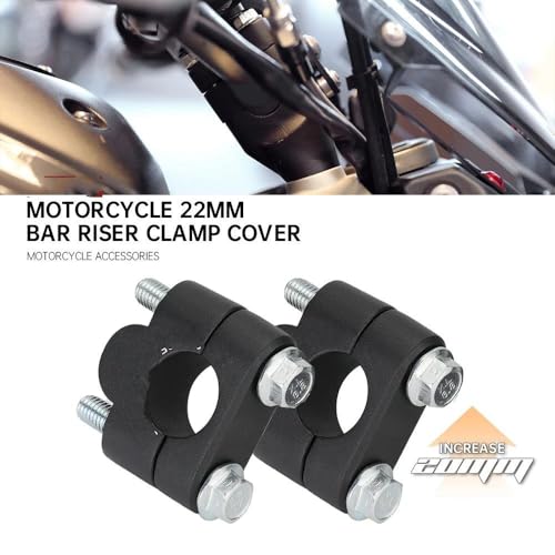 Support de barre de moto tout-terrain 22mm avec couvercle usiné - 3