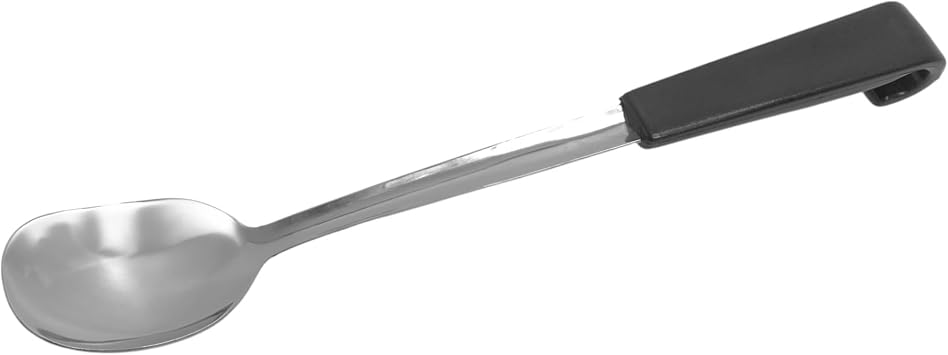Le Buffet Salad Spoon 30cm, Premium Kitchen Utensils, Catering, Stainless Steel Cooking Utensils, Ideal for Dining, Serving Spoon, Cooking, Catering, Deli, Sandwich Shop, Carvery 1, Black