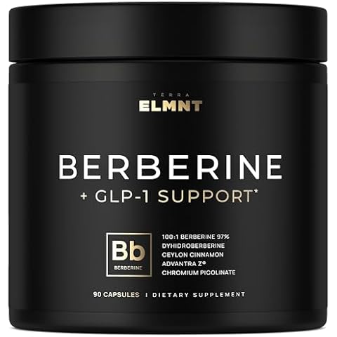141,500mg GLP-1 Berberine Weight Loss Supplement + Dihydroberberine, Ceylon Cinnamon, Chromium Picolinate, Bitter Melon - 100x Strength Berberine 1500mg Natural Appetite Suppressant Pills for Women Cover