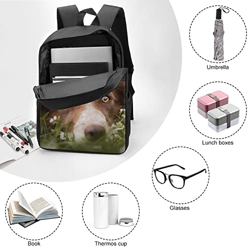 Mochila impresa en 3D escolar con borde resistente de 17" 6