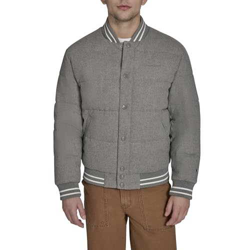 Champion Varsity Bomber Puffer Jacket pour homme, la veste style universitaire