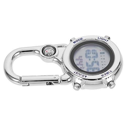 SUPVOX 2 Piezas Reloj de Alpinismo Reloj con Clip para mochileros Reloj mosquetón al Aire Libre Relojes de Pared Relojes Pared Relojes Deportivos Reloj mosqueton Digital para Escalada
