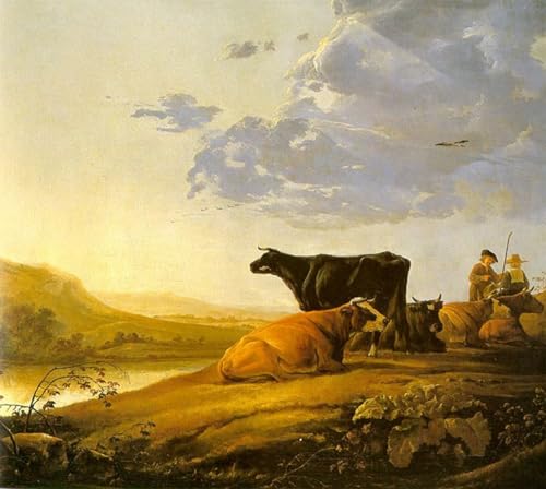 Peinture D'Art Aelbert Cuyp Graffiti | Toile Canvas Premium 60x90cm
