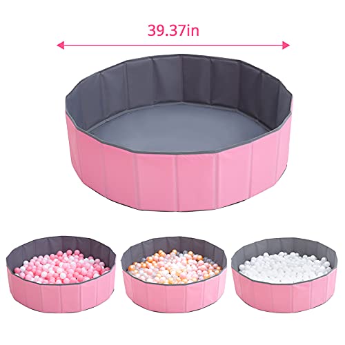 Gogoso Large Ball Pits For Kids Toddlers Babies As Play Yard, Baby Playpen, Fence, Oxford Cloth Portable & Foldable Ball Pool Indoor Outdoor (Balls Not Included),Pink #TOP6