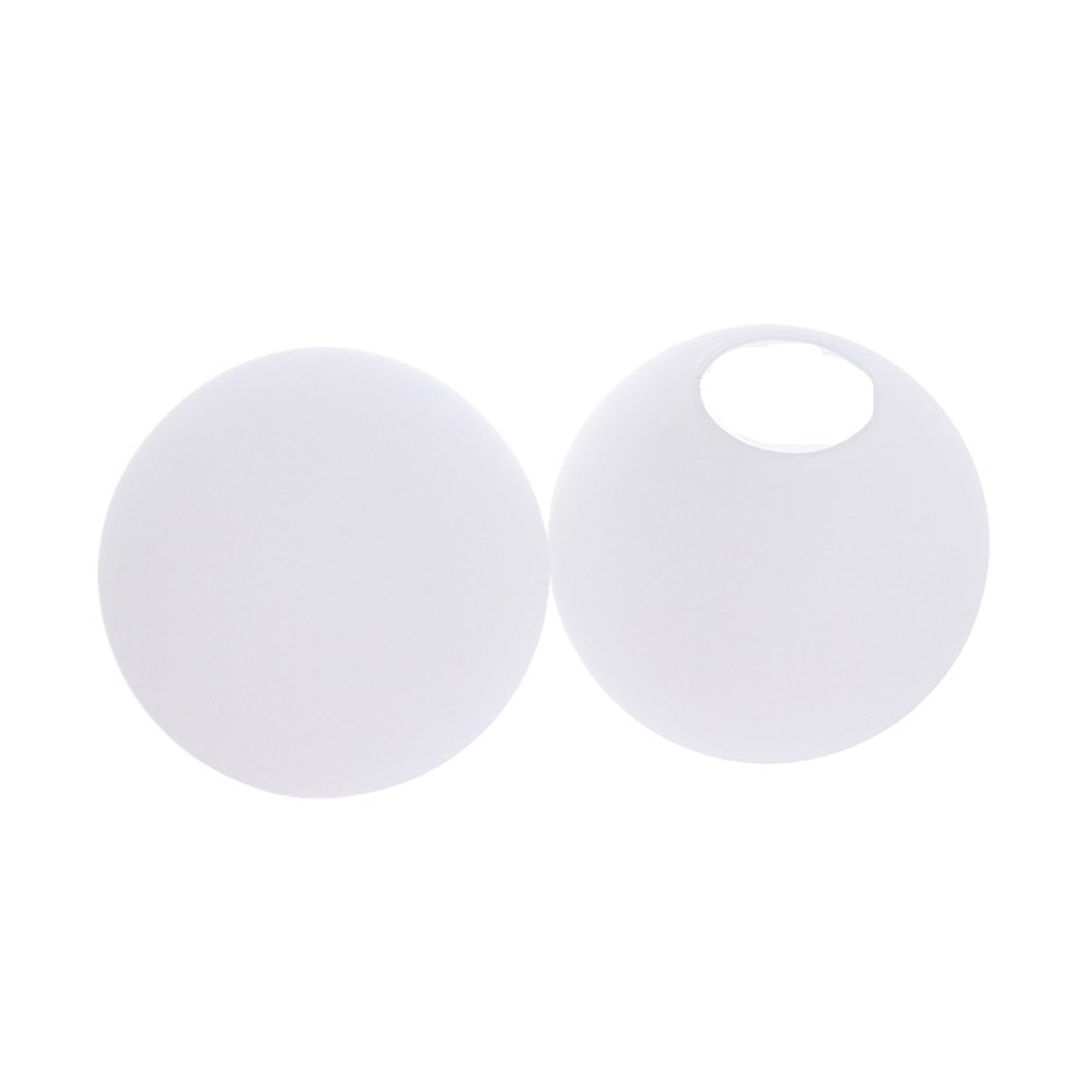 Eezii A18 White Glass Lamp Shade, Milky Globe Lampshades Fitting Lamp, D/6/8/10Cm/D12/13Cm D15cm Round Light Cover