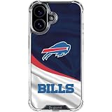 Skinit Clear Phone Case Compatible with iPhone 17 - Officially Licensed NFL Buffalo Bills Design