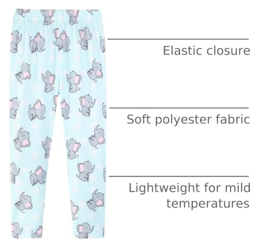 Image of Mud Kingdom Little Big Girls Leggings Cute Printing Polyester Stretchy Fashion Spring Summer