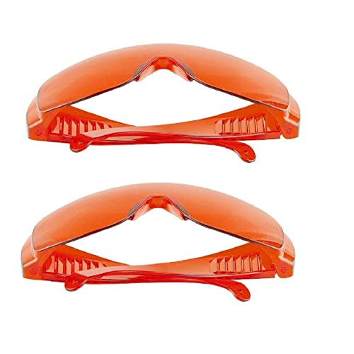Ducalmoral 2 Pack Dental Eyewear For Teeth Whitening Light, Eye Shield Safety Glasses Led Protective Goggle Dental Lab Safety Glasses Goggles Anti-Fog Glasses #TOP2