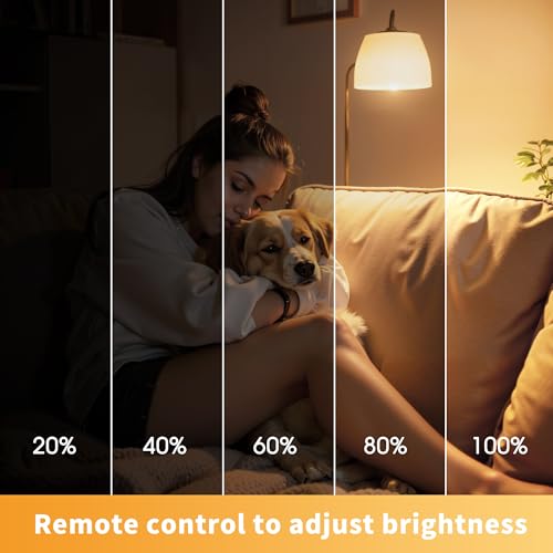 Image of L LOHAS LED Light Bulbs, Sleep Aid Amber Light Bulb, Blue Light Blocking