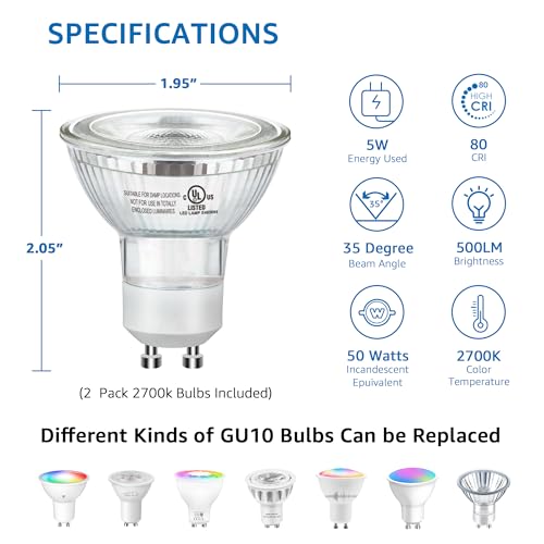 SUNVIE Floor Can Light 4 Pack Up Lights Indoor Floor Spotlight - Image 8