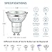 SUNVIE 2 Pack Uplighting Indoor Floor Can Light Spotlight, Up Lights Indoor Floor Spotlight with 2700K GU10 Bulbs, 5W Spot Lights for Plant Picture, 5.9 FT Plug Cord & Foot Switch