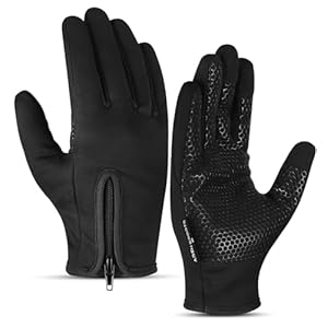 Winter Gloves for Men Women,Windproof Touchscreen Anti-Slip Cold Weather Warm Gloves for Cycling,Driving,Running