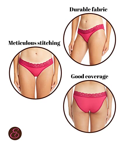 Esteez Underwear Women - 100% Cotton Underwear Women - Women Panties - Womens Panties Pack - Woman Underwear - Cotton Bikini For Women (Ex804220 6Pk Assort. Large) #TOP3