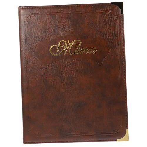 Pochette transparente A4 en cuir pour présenter les menus de bars et brasseries