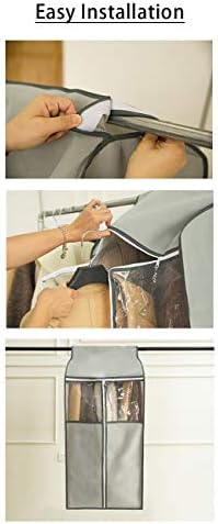 Garment Bags for Storage Closet Garment Bag Garment Storage Bag Hanging Storage Bags for Clothes Clothing Cover Storage Organizer, Breathable and Odorless, Non-Woven Fabrics,35" X 18" X 20"