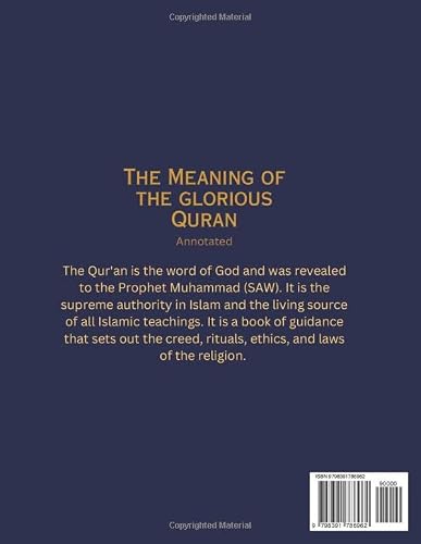The Holy Quran: Easy And Clear English Translation Of The Holy Qur'an | The Meaning Of The Glorious Qur'an In English (Annotated) #TOP19