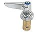 Kissler & Co. 50-2063C Compression Inlet Type 125 PSI Chrome Plated Quarter-Turn Supply Stop